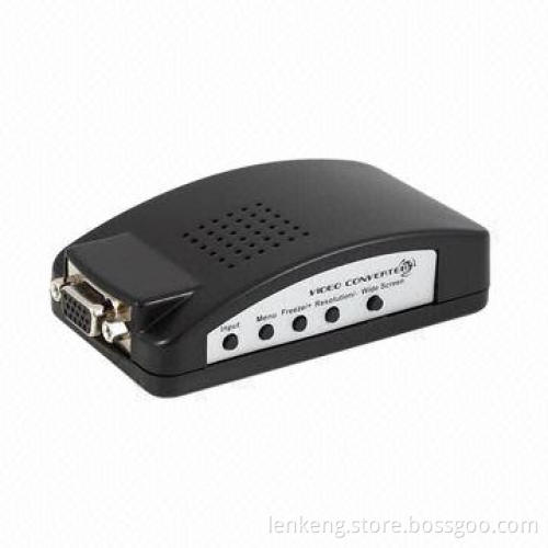 RCA to VGA Converter with 1 x VGA Output, 800 x 600P at 60Hz Optional Resolution Lenkeng